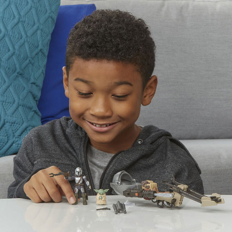 Star Wars Mission Fleet Expedition Class The Mandalorian The Child Battle for the Bounty 2.5-Inch-Scale Figures and Vehicle