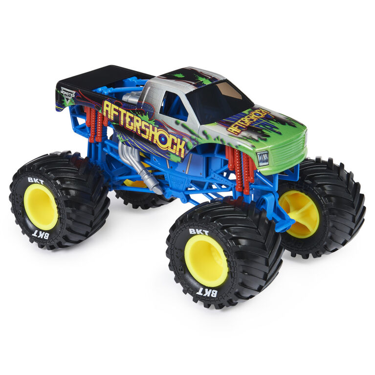 Monster Jam, Official Aftershock Monster Truck, Collector Die-Cast Vehicle, 1:24 Scale