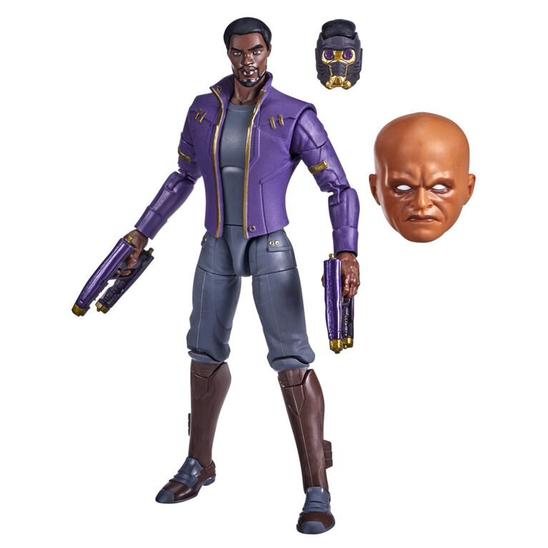 Marvel Legends Series 6-inch Scale Action Figure Toy T'Challa Star-Lord  and Build-A-Figure Part