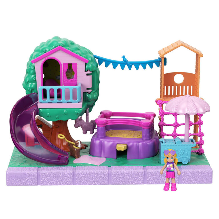 Polly Pocket! Clubhouse da Polly, Set de Jogos, Polly e Peaches