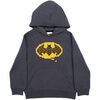 Lego Batman Logo Fleece Hoody Charcoal Heather - 4T