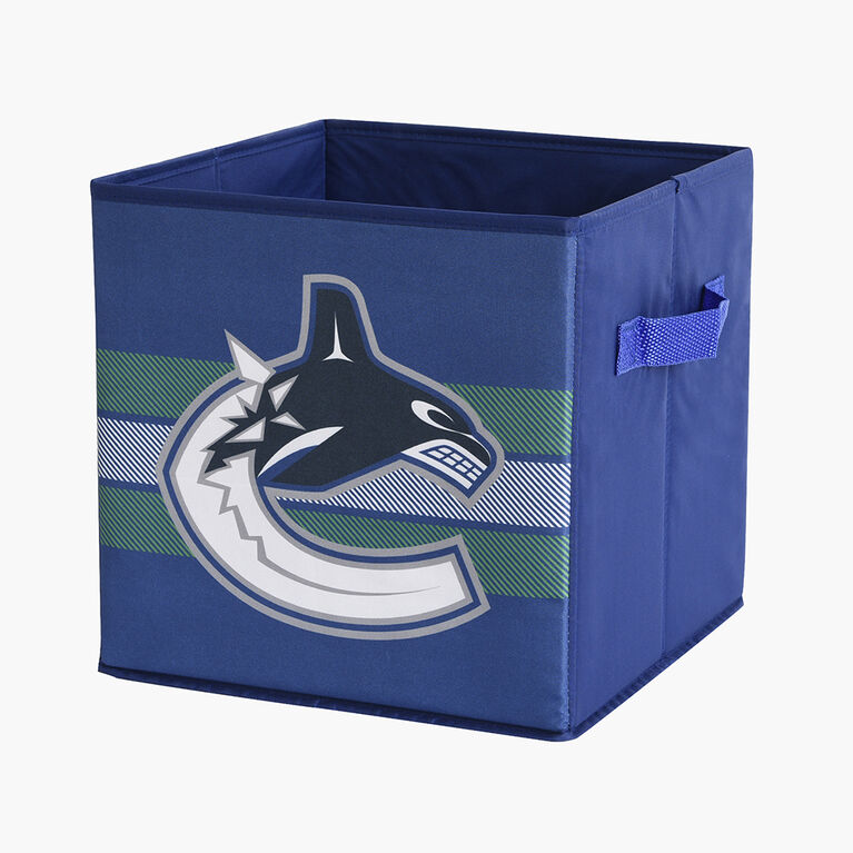 Bacs de rangement pliables des Vancouver Canucks de la LNH (ensemble de 3)