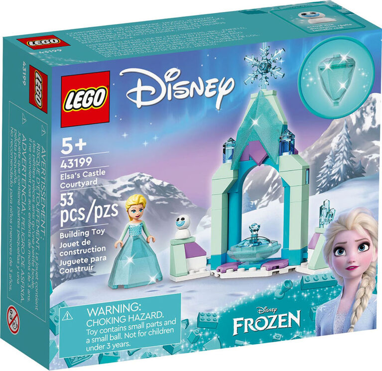 LEGO  Disney La cour du château d'Elsa 43199 Ensemble de construction (53 pièces)