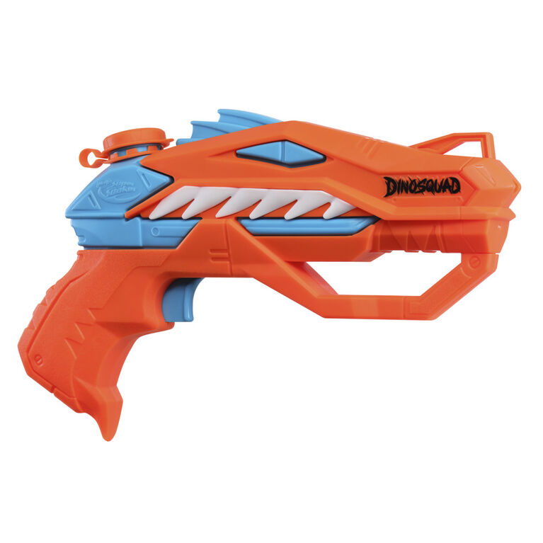 Nerf Super Soaker DinoSquad, blaster à eau Raptor-Surge actionné par la détente