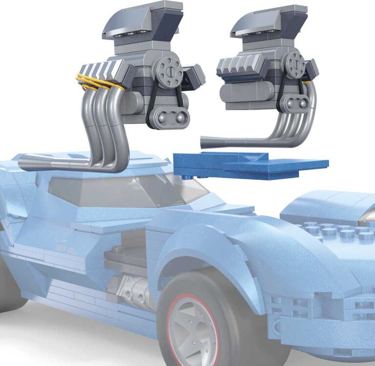 MEGA Hot Wheels Twin Mill Vehicle Building Kit (635 Pieces) for Collectors