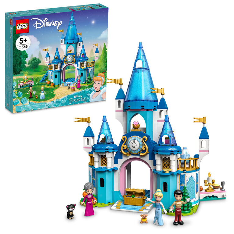 LEGO  Disney Le château de Cendrillon et du Prince charmant 43206 Ensemble de construction (365 pièces)