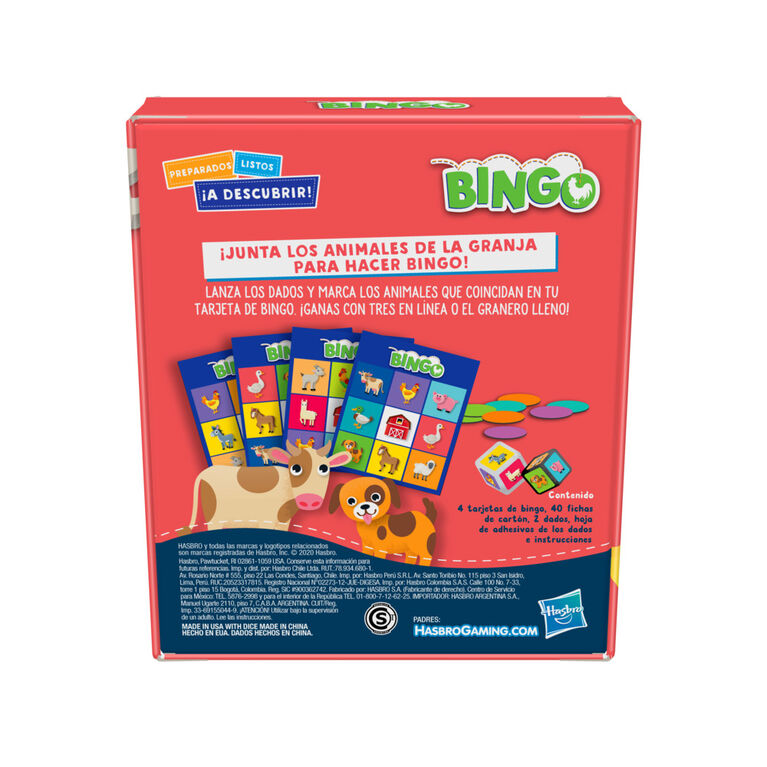 Ready Set Discover Bingo Game, Matching Cards