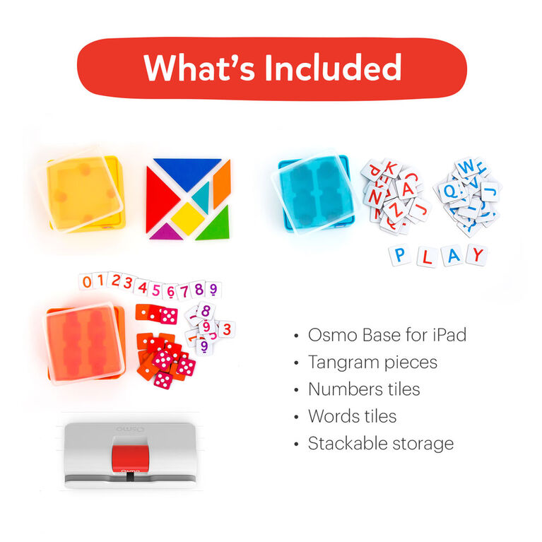 Osmo - Genius Starter Kit for iPad: 5 Educational Learning Games - STEM Toy (Osmo Base Included)