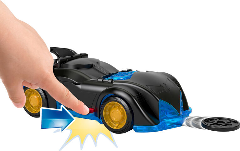 Imaginext DC Super Friends Shake & Spin Batmobile and Batman Figure Set, 4 Pieces