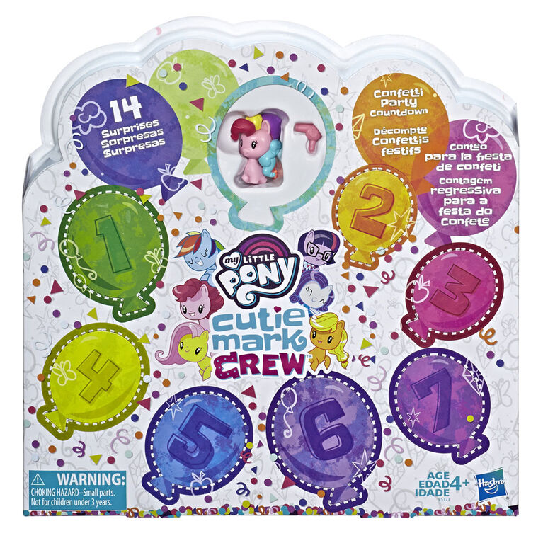 My Little Pony Cutie Mark Crew, Décompte Confettis festifs - Notre exclusivité