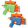 Nerf Elite 2.0 Face Off Target Set, Includes 2 Dart Blasters and Target and 12 Elite Nerf Darts, Toy Foam Blasters