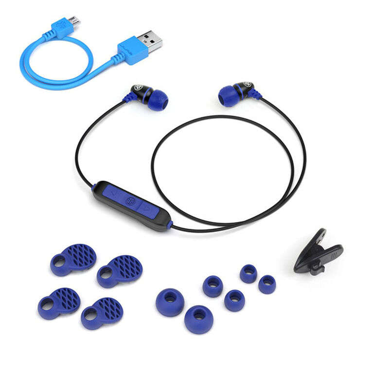 JLab Audio Metal Wireless Rugged Earbuds Black/Blue
