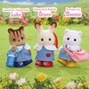 Calico Critters Nursery Friends, Set of 3 Collectible Doll Figures in Nursery School Outfits