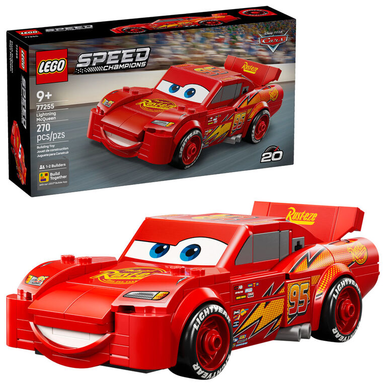 LEGO ️ Speed Champions | Flash McQueen de Disney Pixar Les Bagnoles - Ensemble de construction 77255