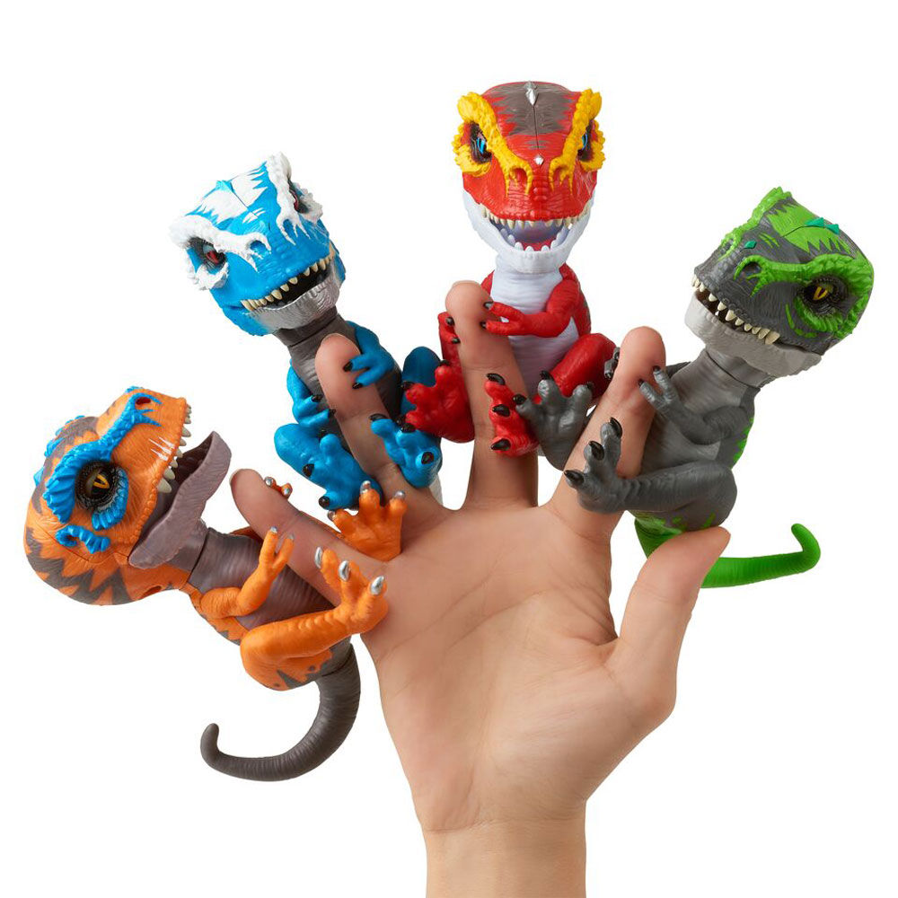 Untamed T Rex by Fingerlings Scratch Orange Interactive Collectible Dinosaur