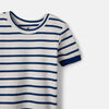 Short Sleeve 2 Piece Sleep Dk Blue Stripe 12-18M