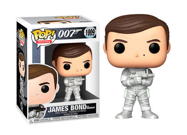 Figurine en Vinyle James Bond with Moonraker par Funko POP! James Bond