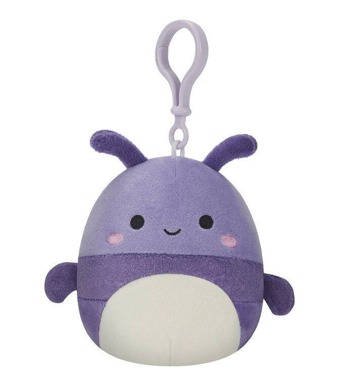 Squishmallows 3.5" Clip-on - Purple Beetle