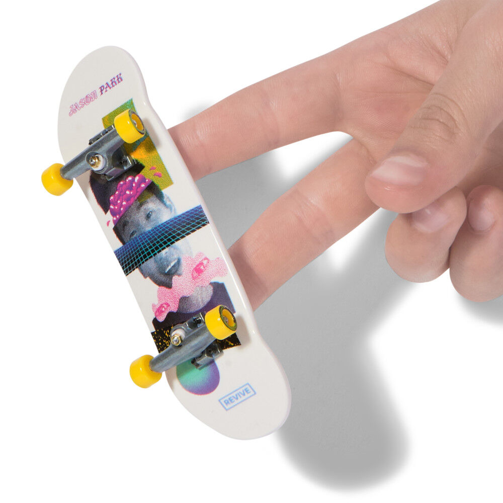 Tech Deck, Ultra DLX Fingerboard 4-Pack, Revive Skateboards, Collectible and Customizable Mini Skateboards