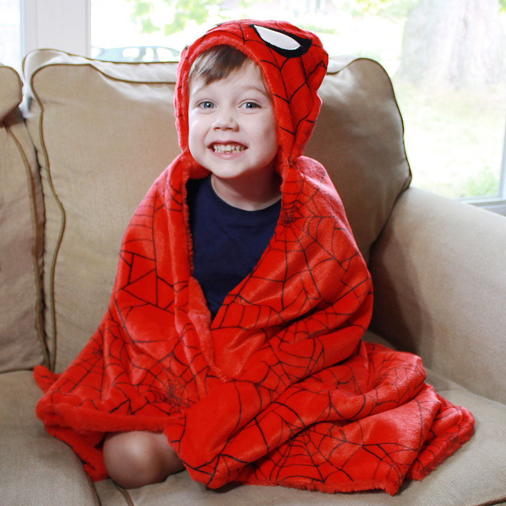 Spiderman towel with hood best sale