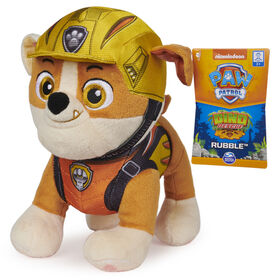 PAW Patrol, Dino Rescue Rubble, Stuffed Animal Plush Toy, 8 inch
