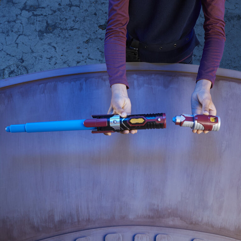 Star Wars Lightsaber Forge Anakin Skywalker Extendable Blue Lightsaber