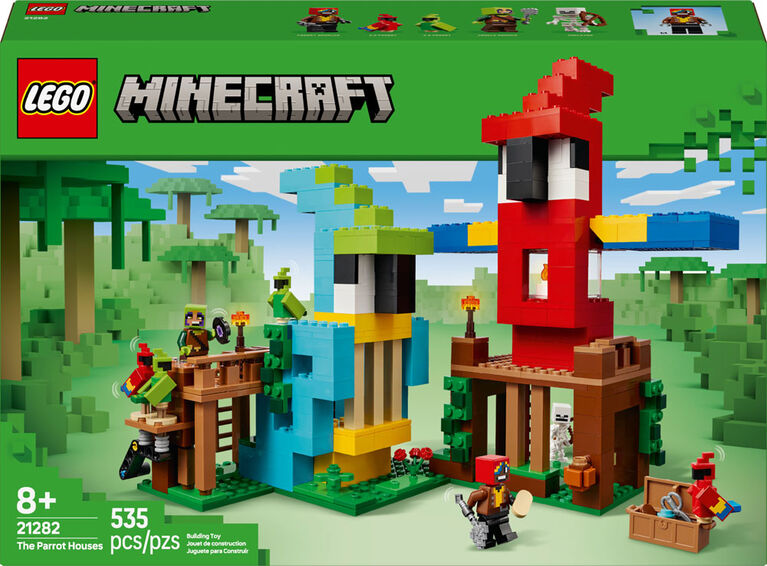 LEGO Minecraft The Parrot Houses Building Toy for Boys, Girls, and Kids 8+ -  21282