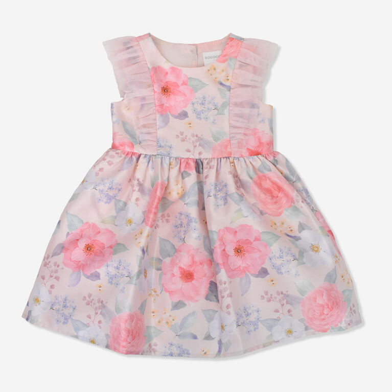 Rococo Shantung Dress Pink