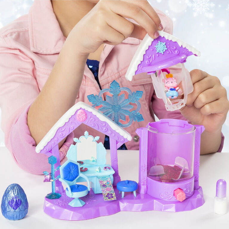 Hatchimals CollEGGtibles, Glitter Salon Playset with 2 Exclusive