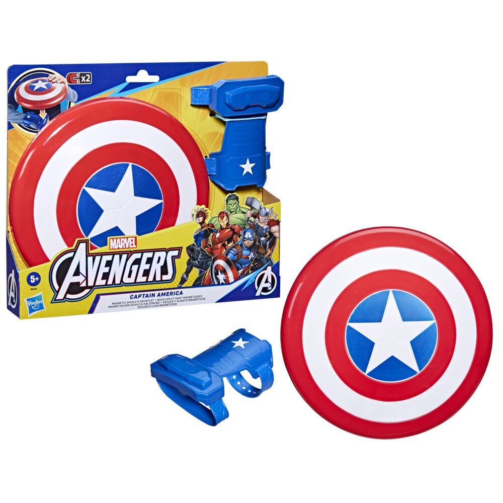 Marvel Avengers Captain America Blast Magnetic Shield and Gauntlet Toy, Avengers Role Play Toy