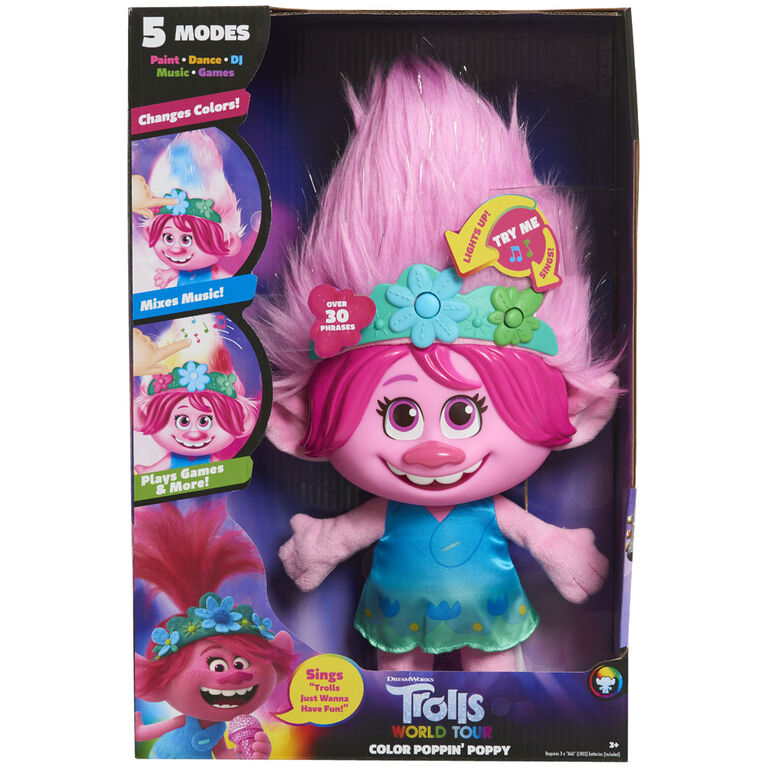 DreamWorks Trolls World Tour Color Poppin' Poppy