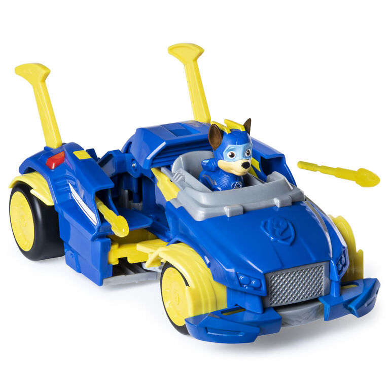Paw Patrol Mighty Pups Super Paws Voiture De Police Powered Up