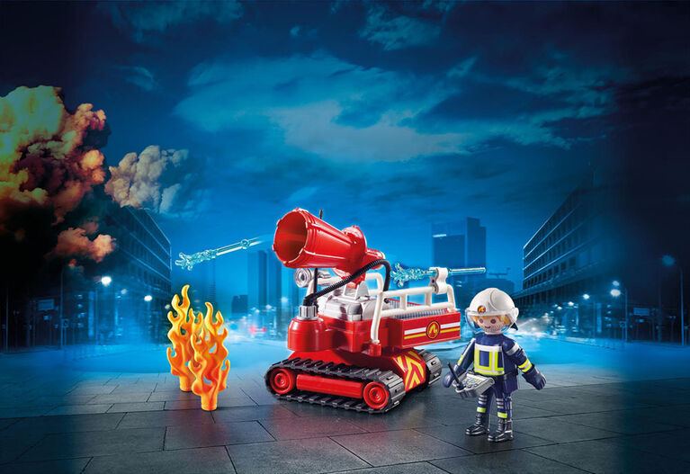 Playmobil - Pompier avec robot d'intervention - 9467