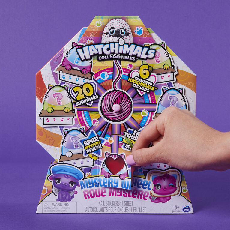 Hatchimals CollEGGtibles, Mystery Wheel with 20 Surprises to Unbox (Style May Vary)