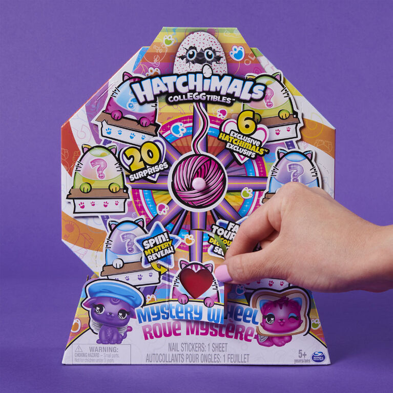 Hatchimals CollEGGtibles, Roue mystère avec 20 surprises à dévoiler (les styles peuvent varier)