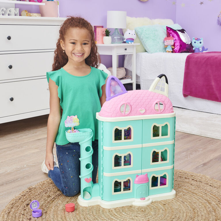 DreamWorks Gabby's Dollhouse, Purrfect Dollhouse with 2 Toy