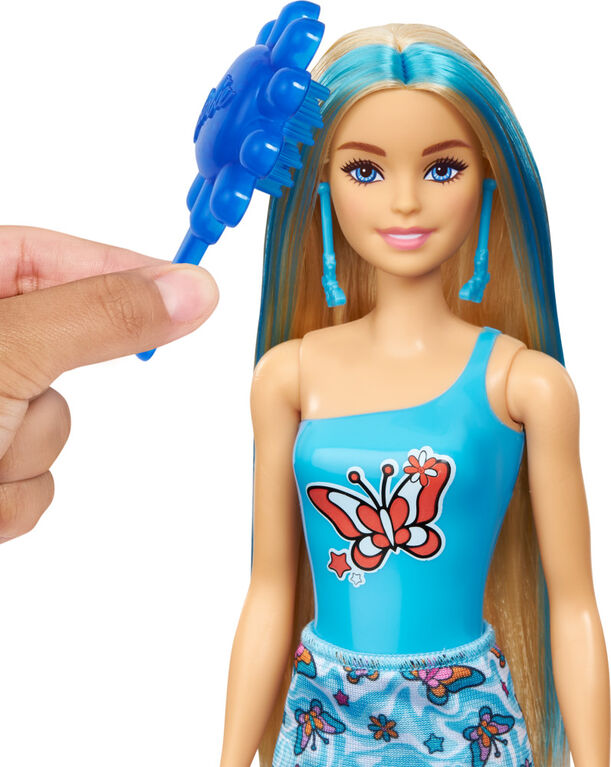 Barbie Color Reveal Rainbow Series Doll & Accessories with 6 Surprises, Color-Change Bodice, Styles Vary