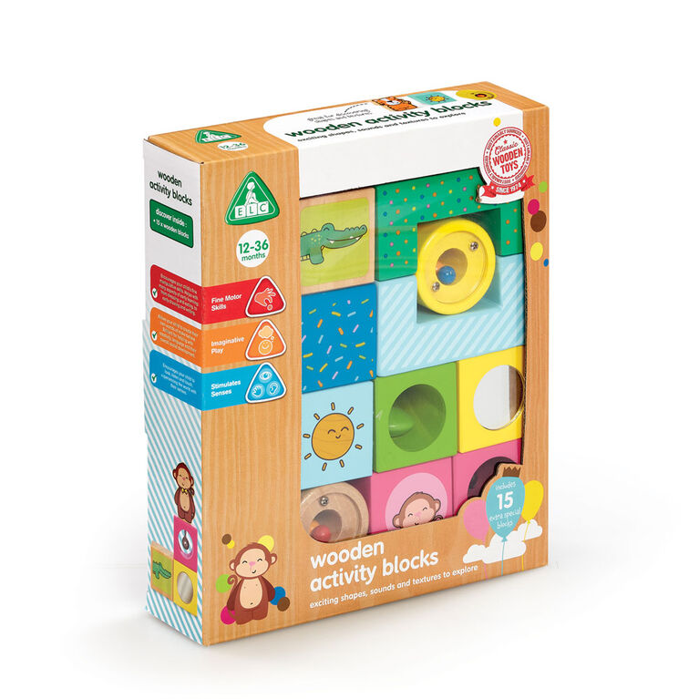 Early Learning Centre Wooden Activity Blocks - English Edition - R Exclusive