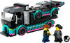LEGO City La voiture de course et le camion porte-voitures Jouet de construction 60406