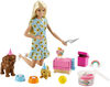 Barbie Doll and Puppy Party Playset with Puppies, Dough and Cake Mold
