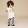 little styler graphic tee, 12-18m - cream print