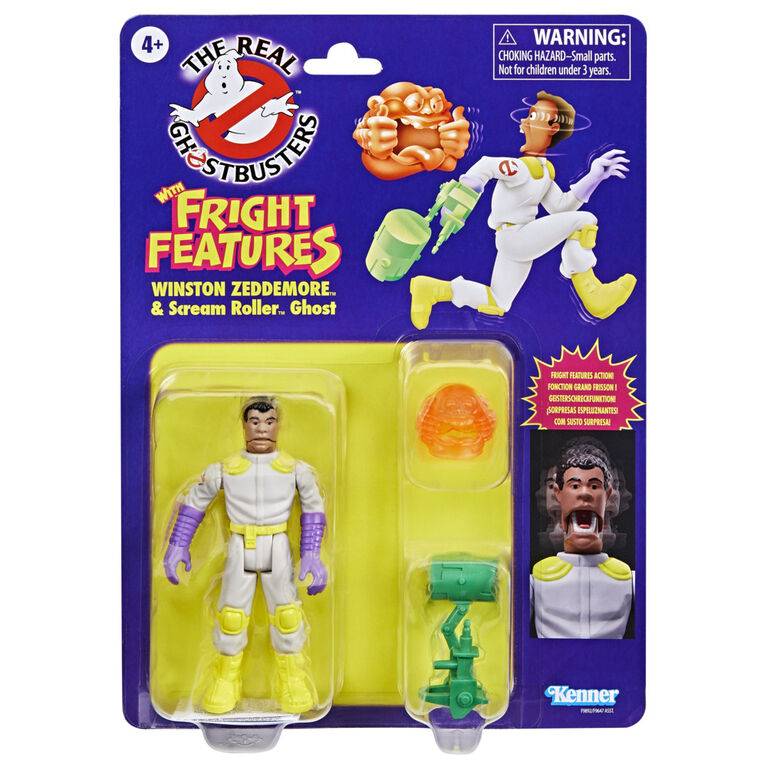 Ghostbusters Kenner Classics The Real Ghostbusters Winston Zeddemore & Scream Roller Ghost