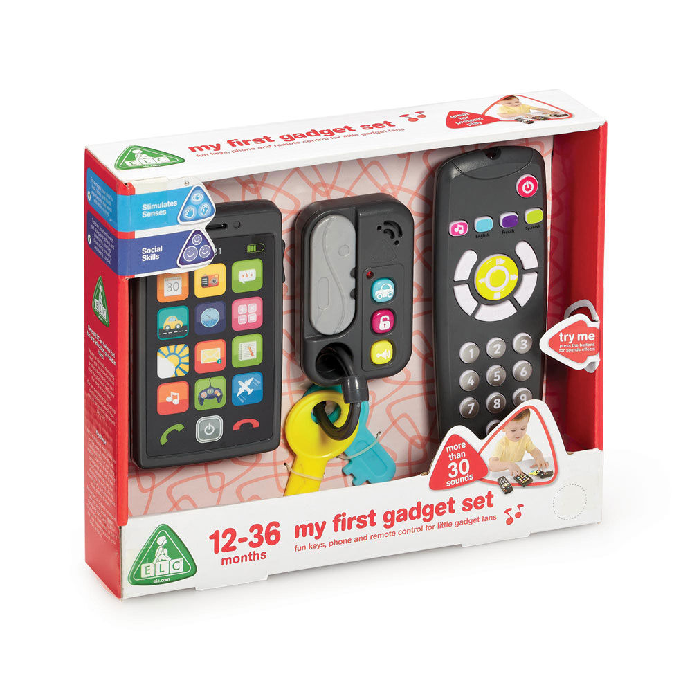 Toy phone top keys and remote