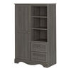 Savannah Armoire with Drawers- Gray Maple