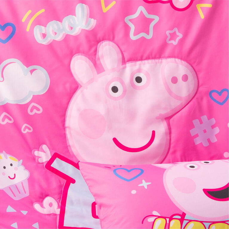 Ensemble literie 3 piÃ¨ces enfant Peppa Pig