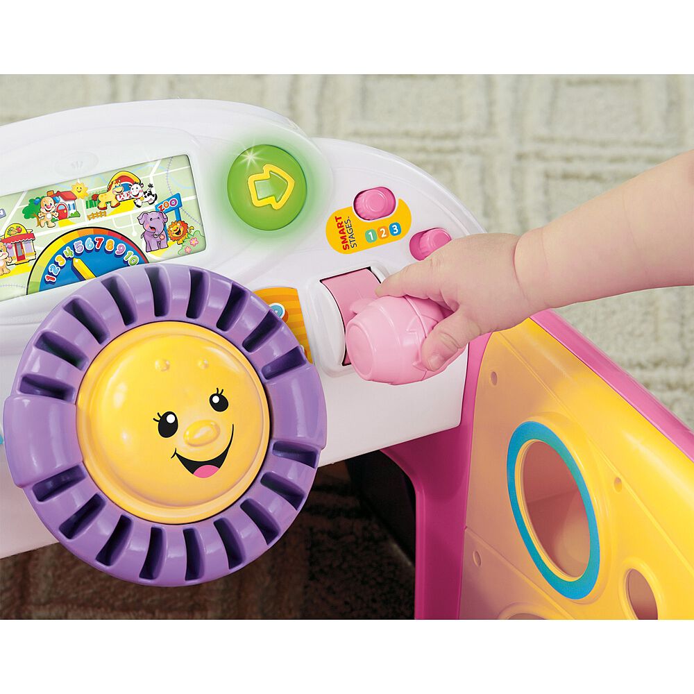Fisher price laugh and learn crawl around car pink store
