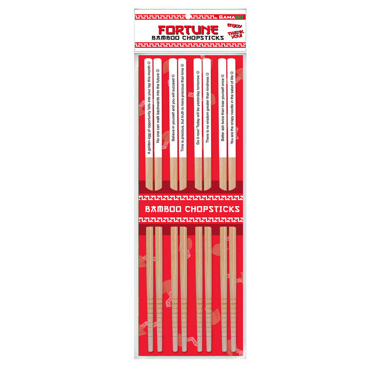 Fortune Bamboo Chopsticks - English Edition