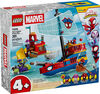 LEGO Marvel Spider-Man et ses Amis Extraordinaires Le Bateau Pirate de l'&Eacute;quipe Spidey Jouet de Construction pour Enfants 11208