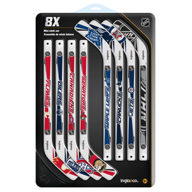 NHL Canadian Teams 8 Pack Mini Stick Set