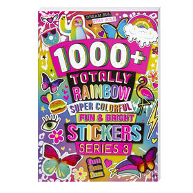 1000+ Totally Rainbow Super Colorful Stickers - English Edition